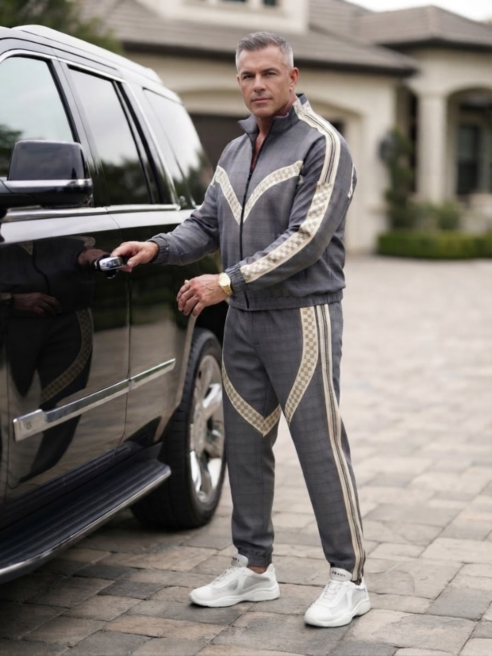 Louis Vuitton Damier Azur Tailored Tracksuit Size 3L (US 3XL)—NWOT